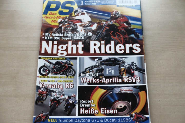 Deckblatt PS Sport Motorrad (01/2009)